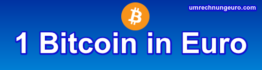 1 bitcoin euro kurs